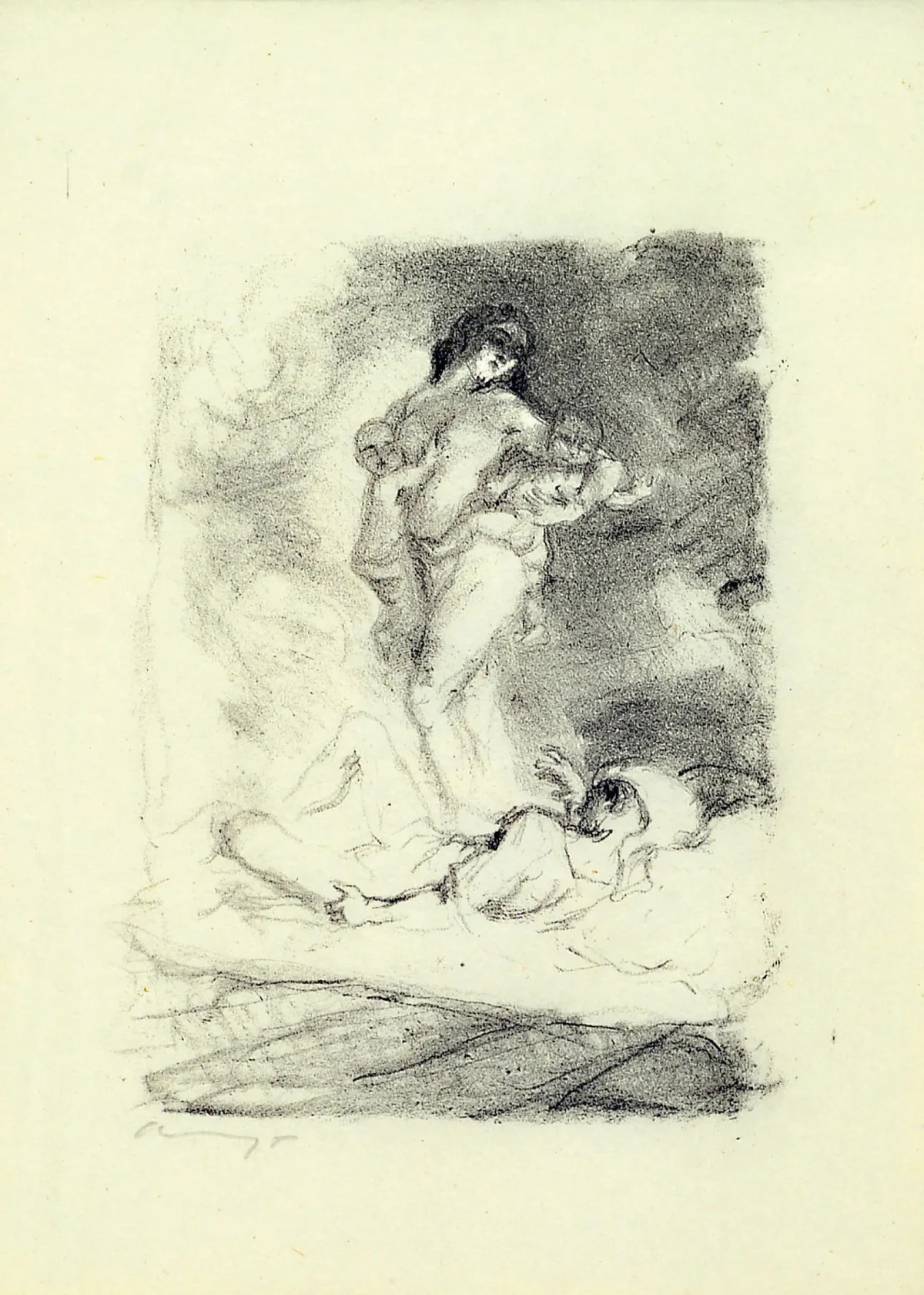 Max Slevogt 1868 Landshut-1932 Leinsweiler, Lithographie, Szene aus Die Insel Wak Wak,