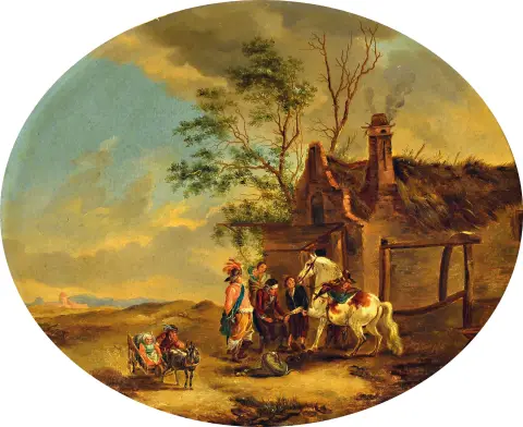 Suite de Philips Wouwerman (1619-1668) ou de Dirck Stoop (1618-1681),
