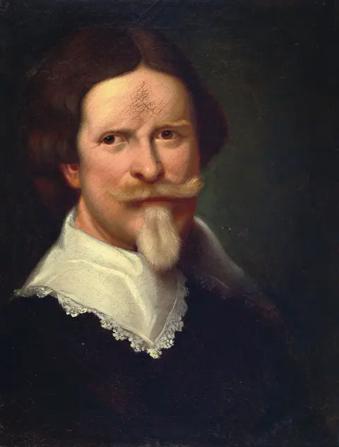 Copiste inconnu d'après Michiel Jansz. van Mierevelt, 19e s., portrait d'un