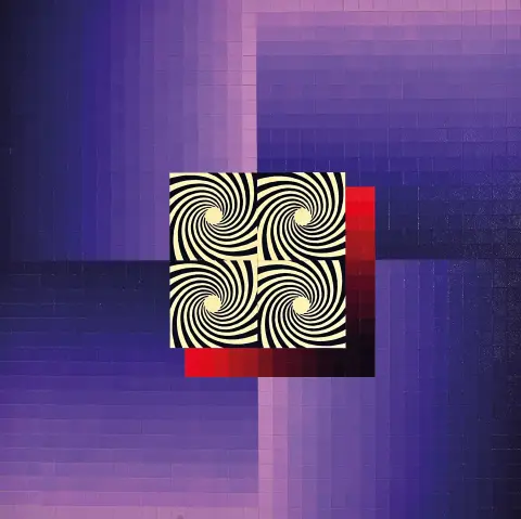 Klaus Wendel, 1935 Wollmesheim-2005, composition chromatique constructivo-géométrique