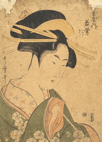 Lot de quatre gravures sur bois en couleur, dont un triptyque de Kunisada