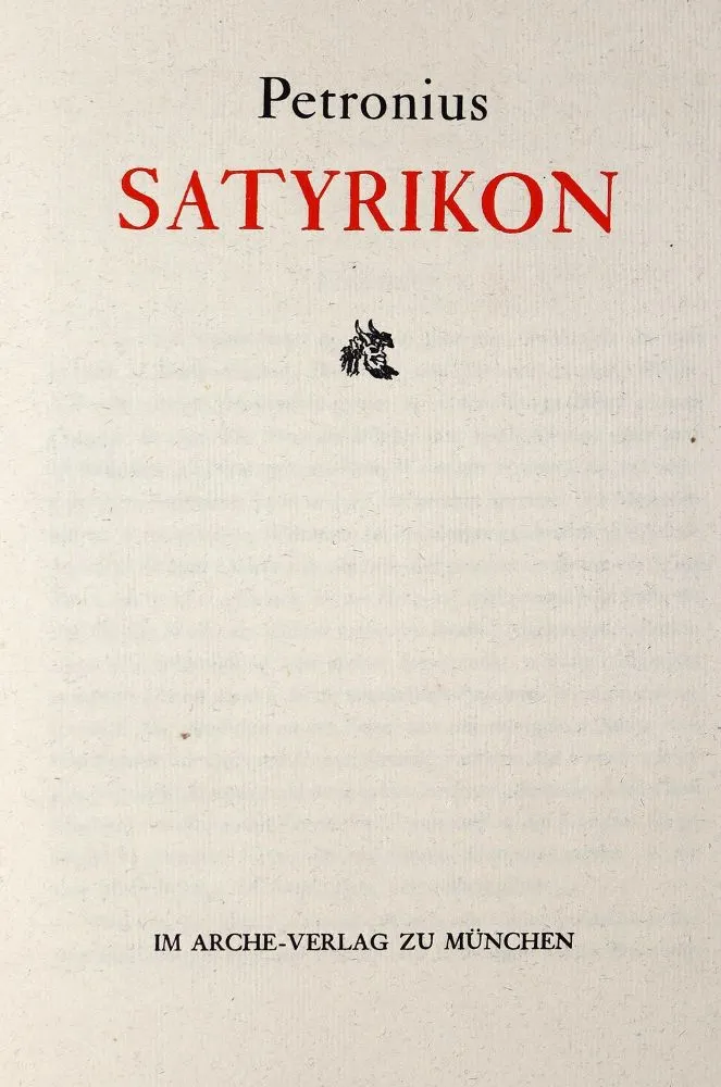 Petronius (Arbiter, G.) – Satyrikon