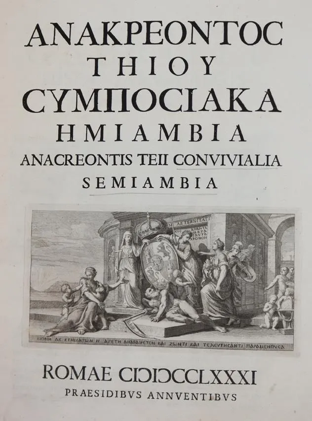 Anakreon. – Convivialia semiambia (graece et latine)