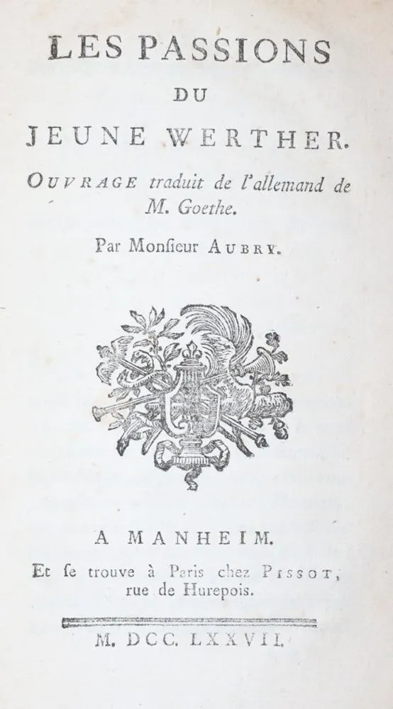 Goethe,(J.W.v.) – Utrpení mladého Werthera
