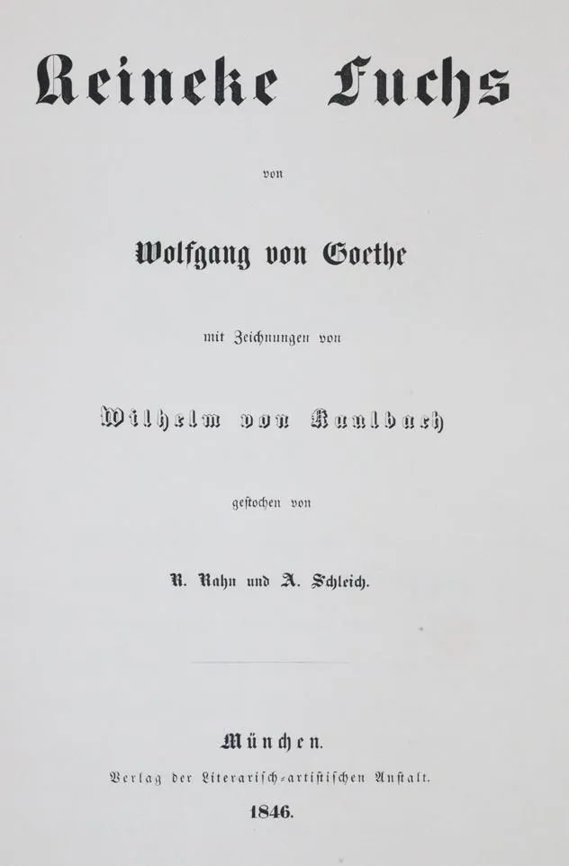 Goethe,J.W.v. – Reineke Fuchs