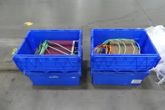 4x EWIKON control unit/accessories, with storage boxes