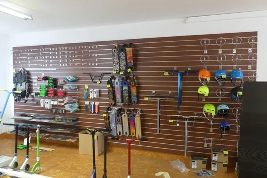 Mur de vente et de présentation, sans contenu