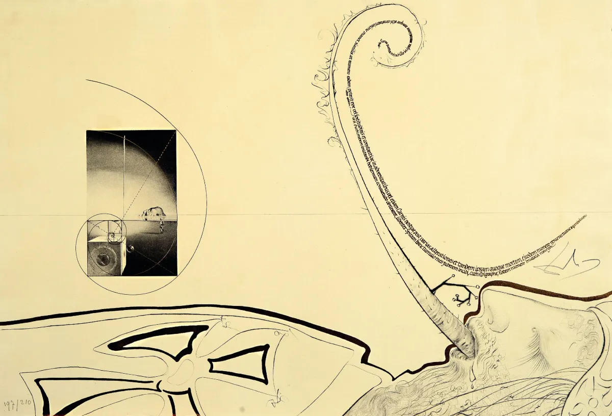 Salvador Dalì, 1904-1989, Epitaphe de l'immortalité, z serii Dix recettes