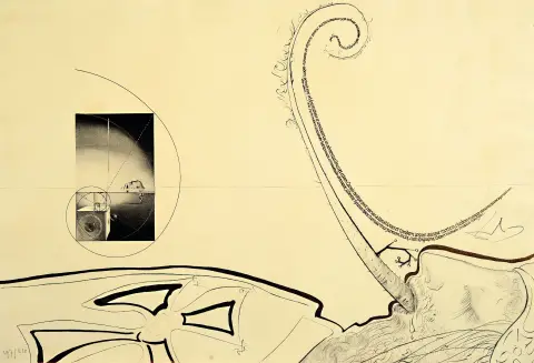 Salvador Dalì, 1904-1989, Epitaphe de l'immortalité, de la série Dix recettes