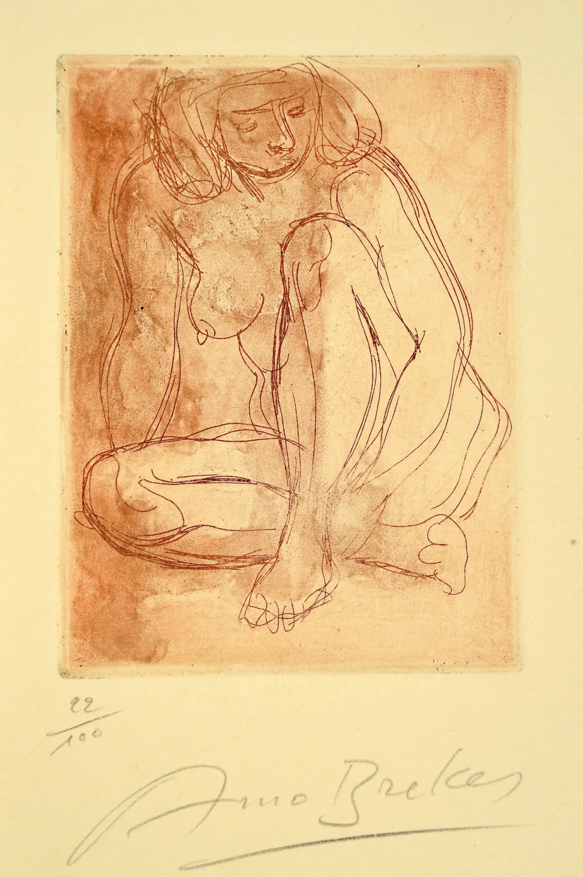 Arno Breker (1900-1991) : édition de luxe avec eau-forte originale signée, 1974, éd.