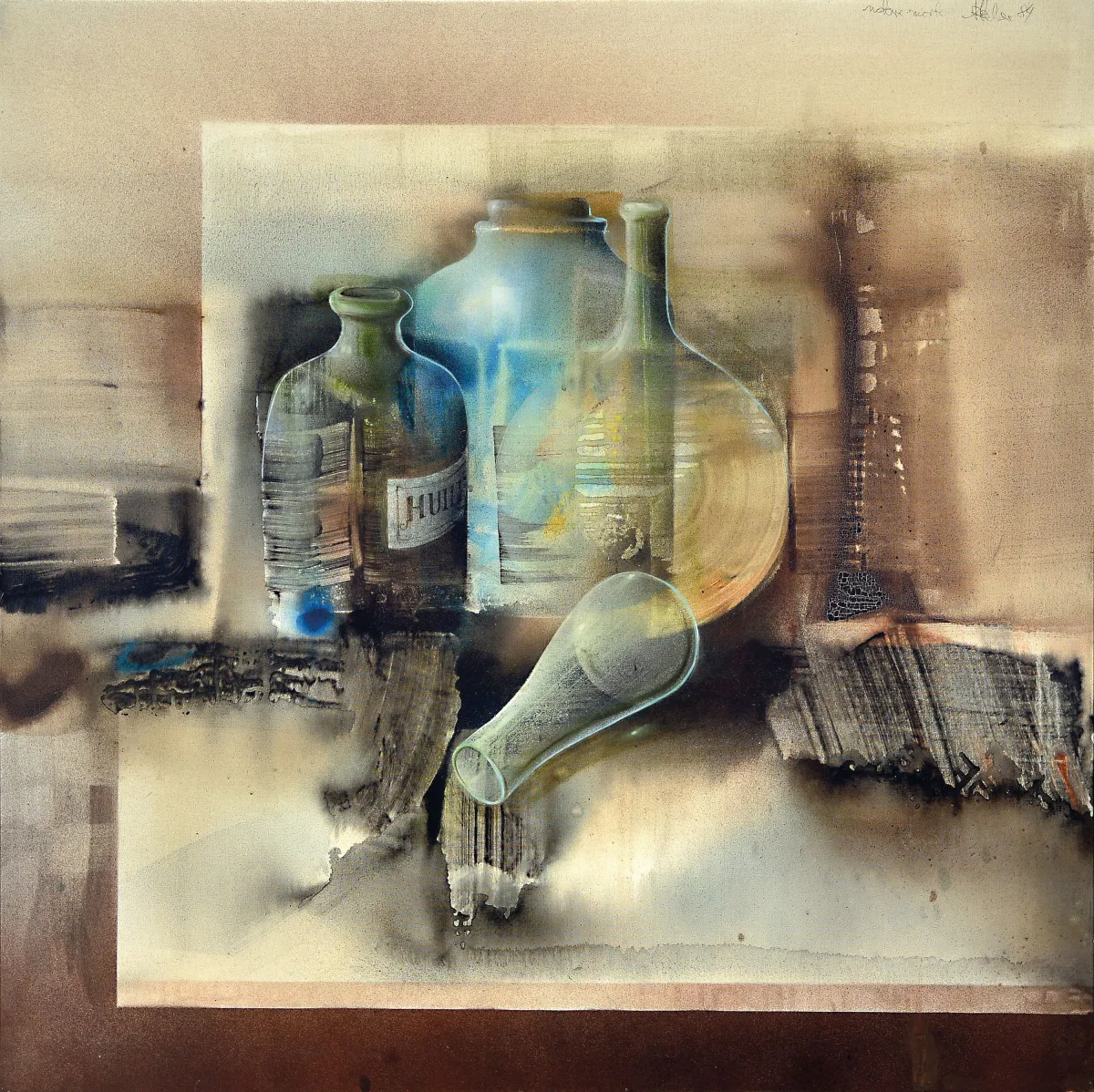 Klaus Heinrich Keller, 1938-2018, pharmacy still life, signed top right and