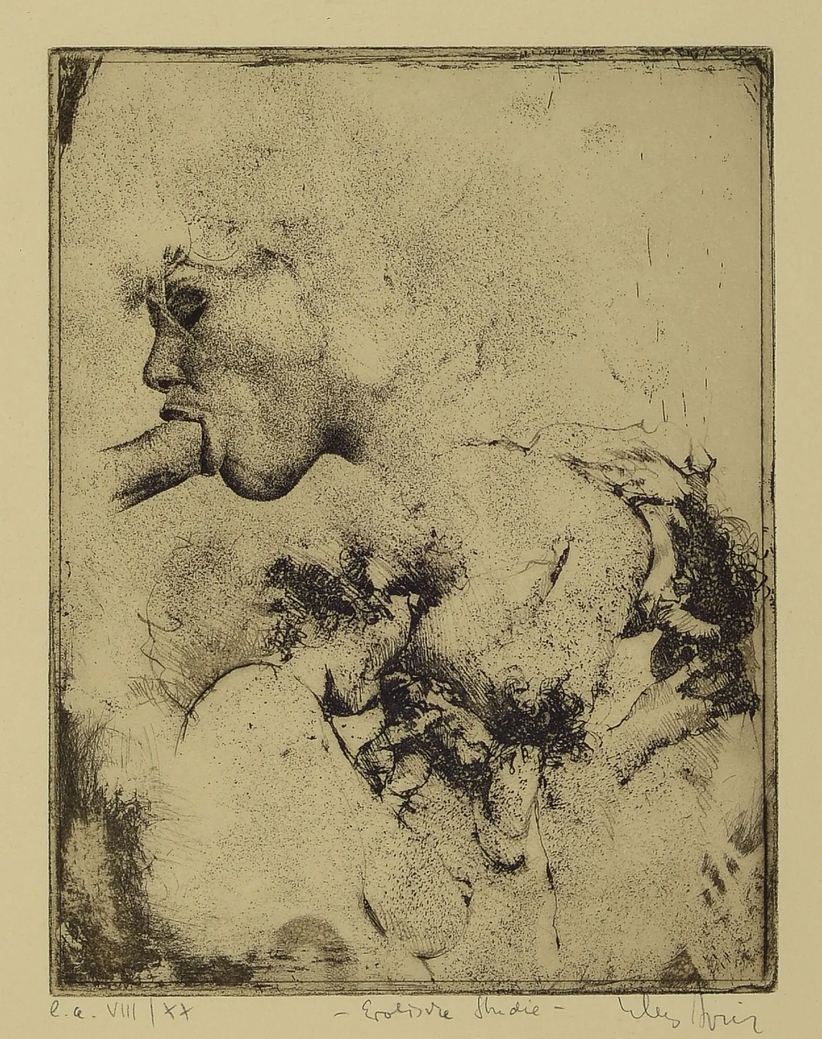 Klaus Böttger, 1942-1992, 3 leptání, "Erotická studie" vyd. e.a. VIII/XX; "Akt"