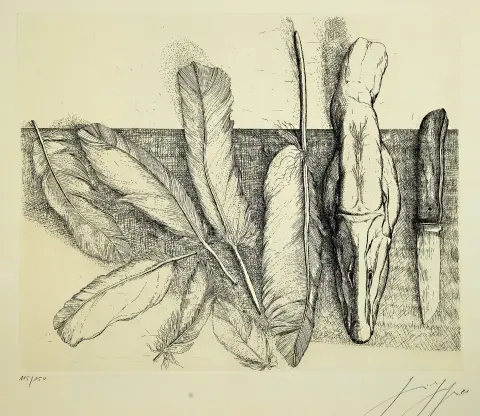 Günter Grass, 1927 Dantzig-2015 Lübeck, "Le onze novembre", 1981, portfolio de 4