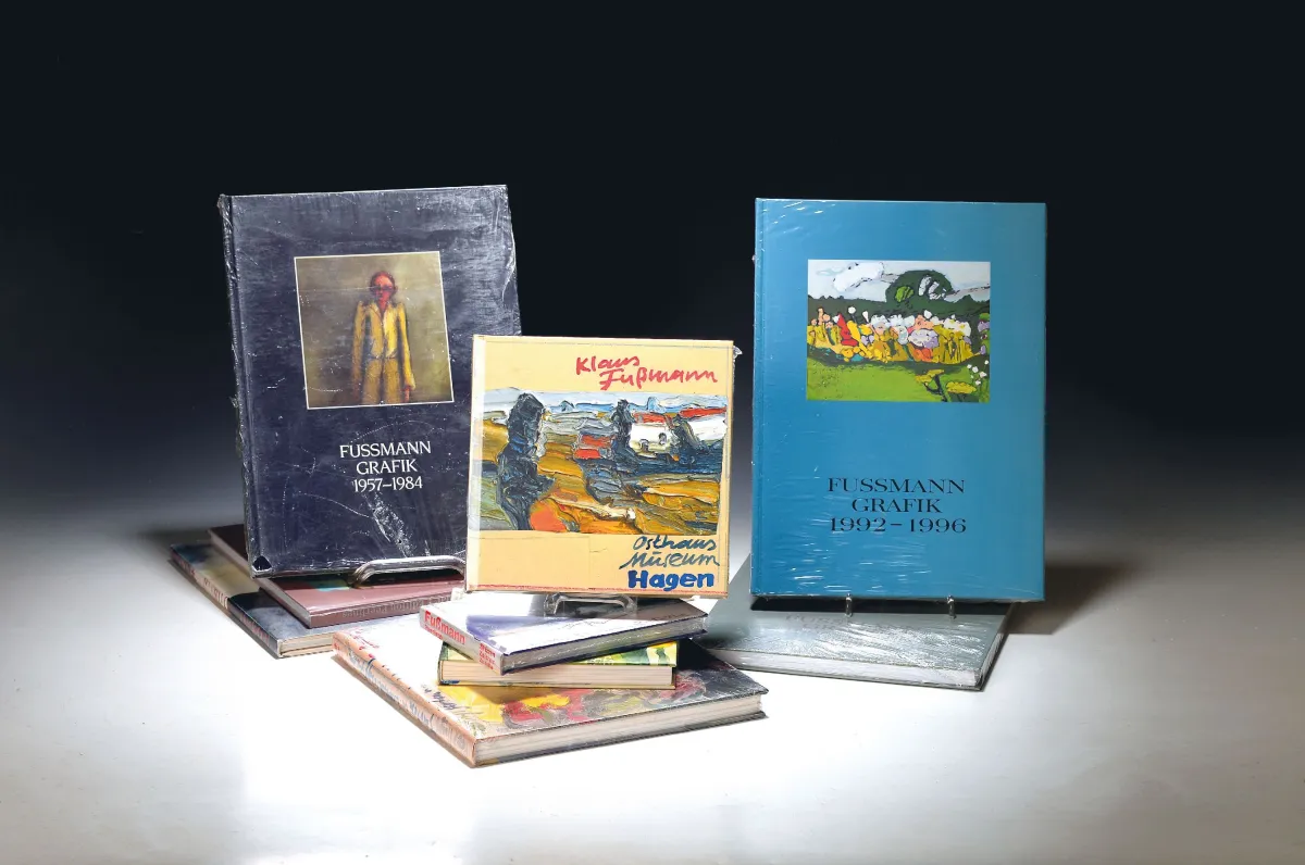 Klaus Fussmann, born 1938, as-new book bundle consisting of 9 books mostly