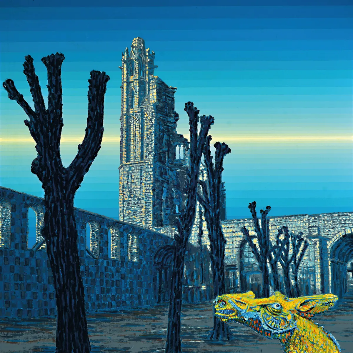 Klaus Wendel, 1935 Wollmesheim-2005, "Das singende Pferd", Ansicht der Klosterruine