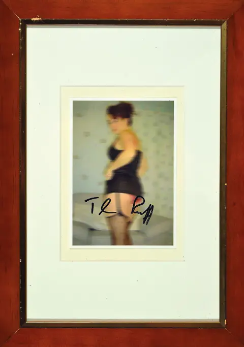Thomas Ruff, né en 1958, carte postale d'artiste avec signature de complaisance, motif Nudes