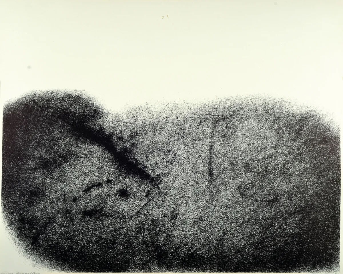 Werner Knaupp, 1936 Nuremberg-2025, 2 lithographies, "Vernarbung" 1973, Éd. 88/100,