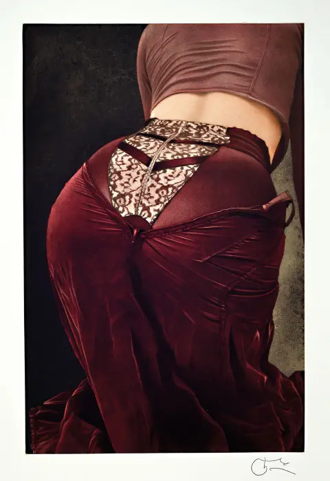 Willi Kissmer, né en 1951, eau-forte, nu avec dessous, signature estampillée et