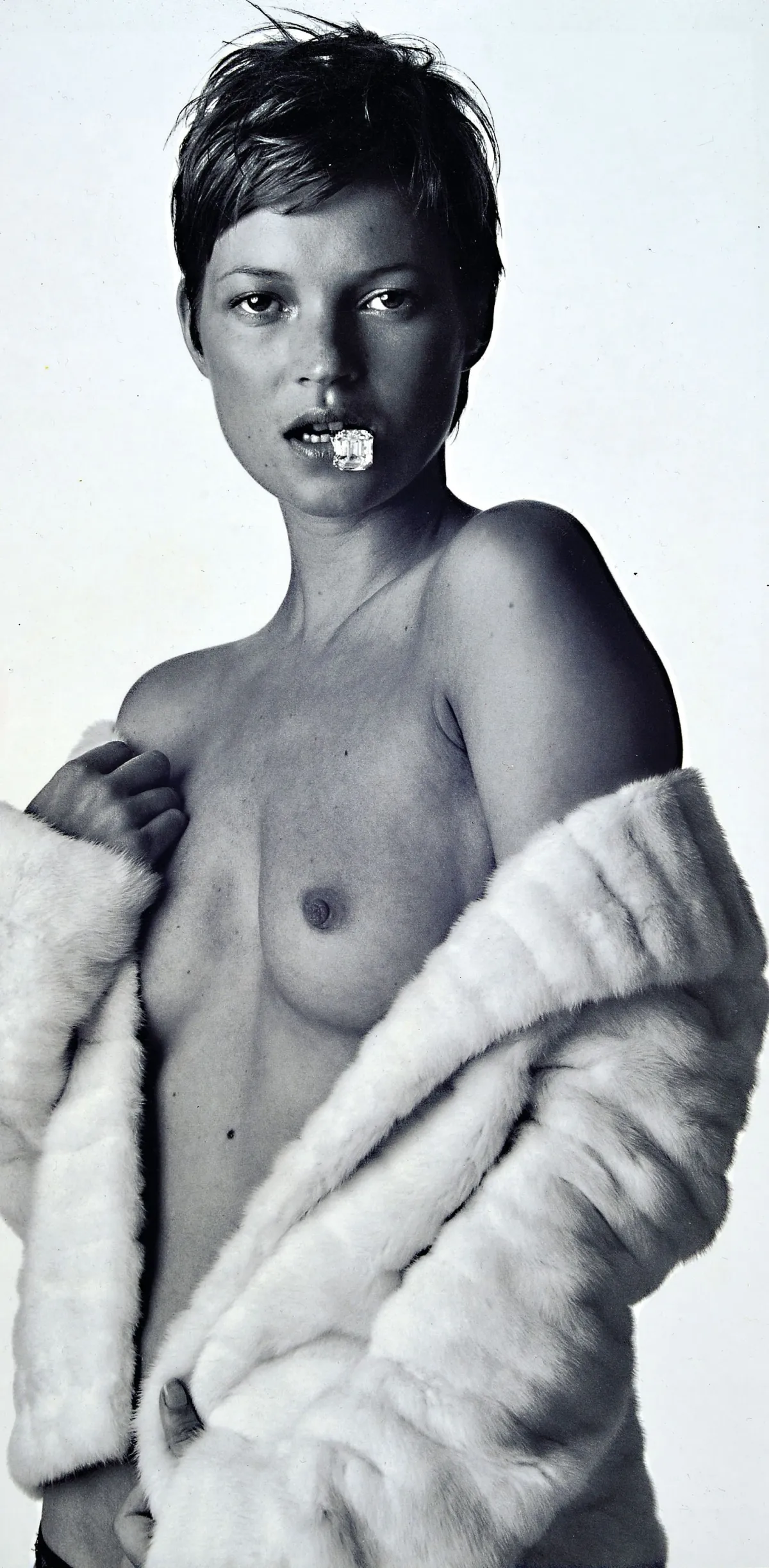 Bert Stern, 1929-2023, photographie, "Kate Moss-New York-2001" annoté au verso sur étiquette