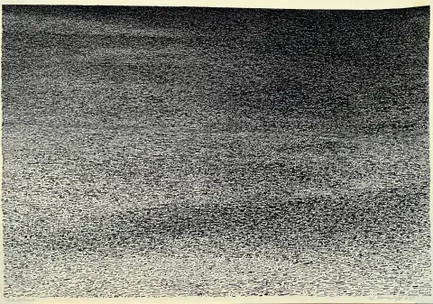 Werner Knaupp, 1936 Neurenberg-2025, 2 lithografieën, "Sahara" 1965, proefdruk, 44x54