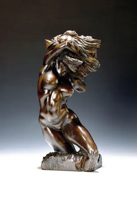 Constanzo Mangini, 1918 Milan - 1981, grande sculpture en bronze, Nudo, patinée, 82/399