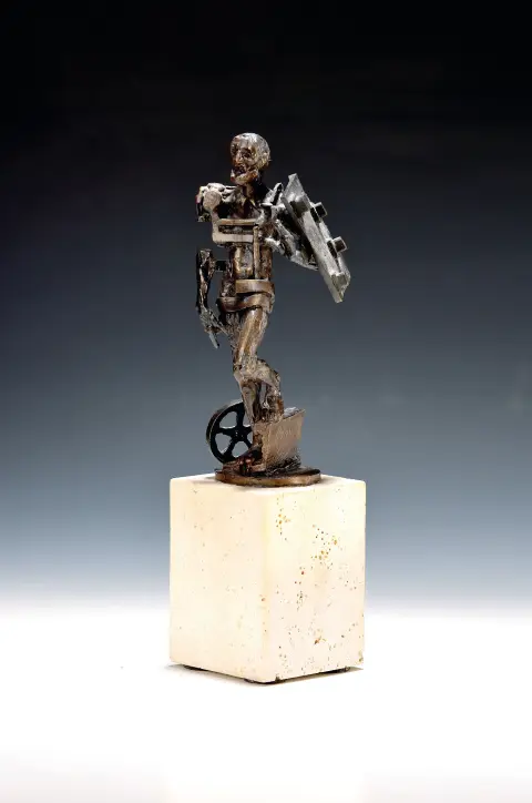 Gunther Stilling, 1943 Srpski - 2024 Heilbronn, sculpture/figure en bronze, patinée, Götz von
