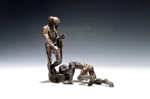 Gunther Stilling, 1943 Srpski - 2024 Heilbronn, sculpture/figure en bronze, patinée, St. Martin