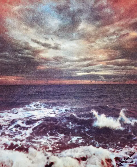 Gerhard Richter, né en 1932, Seestück, offset couleur, multiple, en bas à droite au feutre
