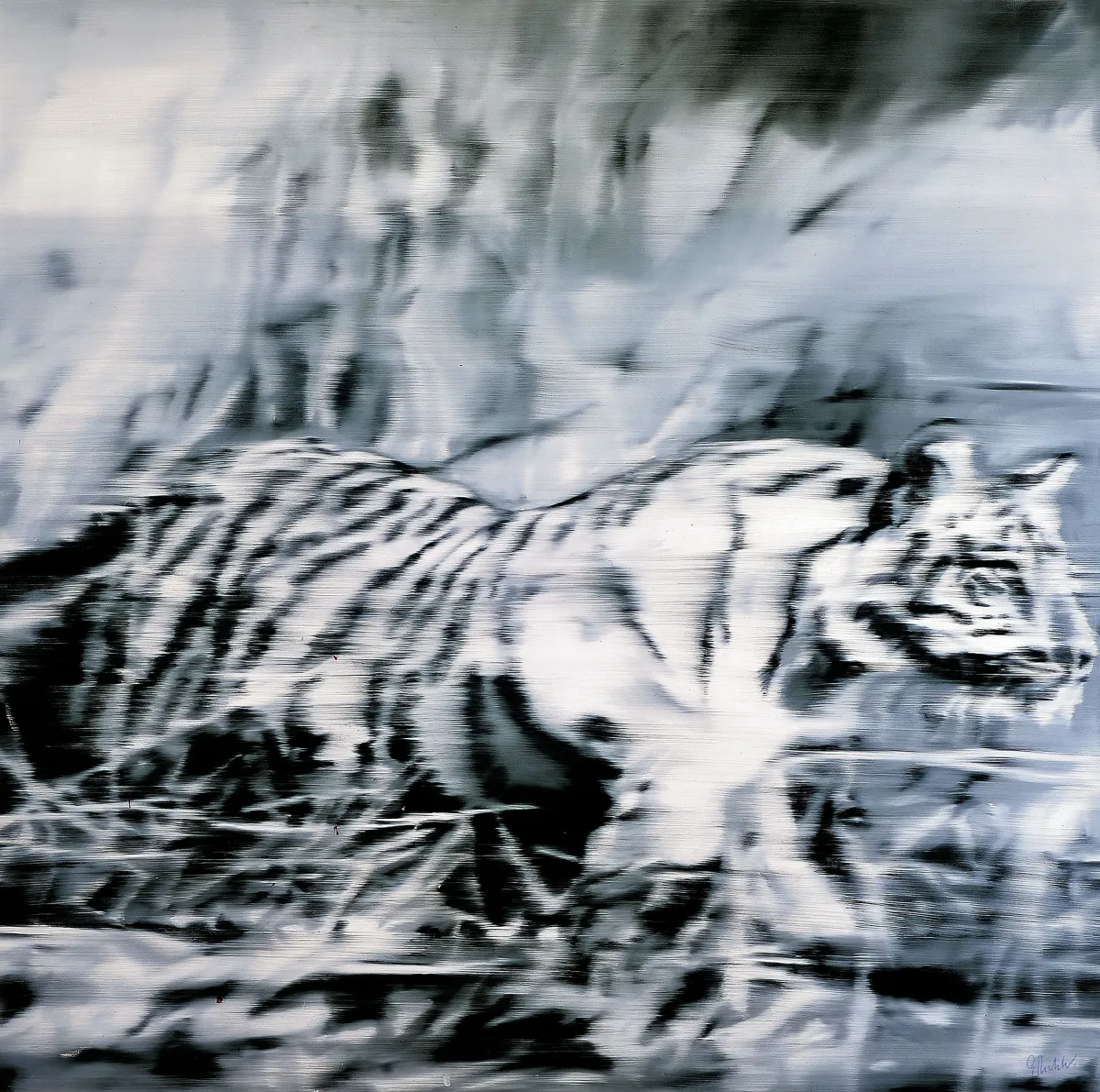 Gerhard Richter, né en 1932, Tiger, offset couleur, multiple, en bas à droite au stylo