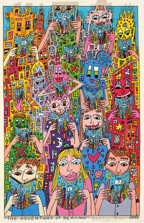 James Rizzi, 1950-2011 New York, construction 3D/lithographie couleur, "The Adventure of