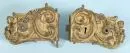 Cabinet lock, 2 pieces – brass, richly relief-decorated with acanthus leaves and putti, lock with counterpart, each L= 16.5 cm, 19th c., ...