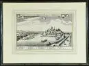 Breisach am Rhein, vue générale – gravure sur cuivre, 21,5 x 34 cm, par Merian, vers 1640, légèrement brunie, R ;