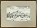 Dürnstein, vue générale – gravure sur cuivre, 19 x 31 cm, par Merian, 17e s., R