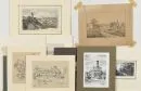 Kempten, 11 views – various techniques and sizes (largest image 13 x 20 cm), 19th/20th c., partly browned, plus 2 pen drawings by…