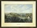 Munich, vue générale – lithographie, coloriée à la main, 32 x 48,5 cm, 1re moitié 19e s., légèrement brunie et tachée, encadrée