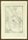Copper engraving, 18th c. – 43.5 x 29 cm, "Venus and Cupid mourning the dead Adonis", by Simon Watts, after Luca Cambiaso, dated 1763, slightly…