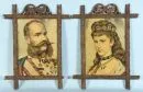 Chromolithographies, 2 pièces - François-Joseph Ier et Élisabeth