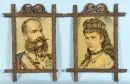 Chromolithographies, 2 pièces - François-Joseph Ier et Élisabeth