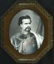 Lithographie, 19. Jh. – handkoloriert, ovaler Ausschnitt 54 x 42 cm, "König Ludwig II.", im oktogonalen verzierten Rahmen;