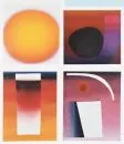 Geiger, Rupprecht, 1908 - 2009 München – 4 kleuren offsetdrukken, diverse formaten (grootste 47,5 x 39 cm), "Kleurcomposities", lit.: Benezit, Vollmer, Saur
