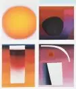 Geiger, Rupprecht, 1908 - 2009 Munich – 4 impressions offset couleur, formats divers (plus grande 47,5 x 39 cm), "Compositions colorées", réf.: Benezit, Vollmer, Saur