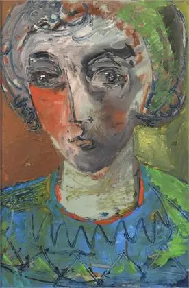 HORNIG, Norbert (1935 Langenbielau - 2024 Bad Düben). "Hoved af en kvinde"