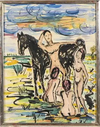 OSTROWSKI. Akt med hest