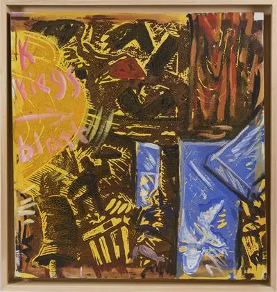 IMMENDORFF, Jörg (1945 Bleckede - 2007 Düsseldorf). "Kriegsblatt"