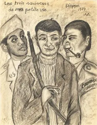 VOIGT, Bruno (1912 Gotha - 1988 Øst-Berlin). De tre livredderne