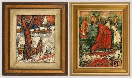 D'ANTY, Henry Maurice (1910 Paris - 1998 Villejuif). To landskaber