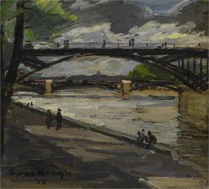 KRAAGH, Ejnar R.（1903年Nykøbing - 1981年哥本哈根）。巴黎艺术桥