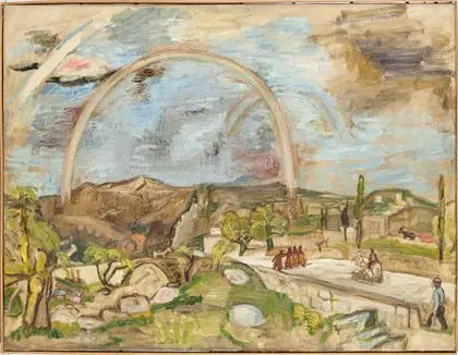 CRODEL, Charles (1894 Marseille - 1973 München). "Thessalisk landskab med regnbue" | Opdatering
