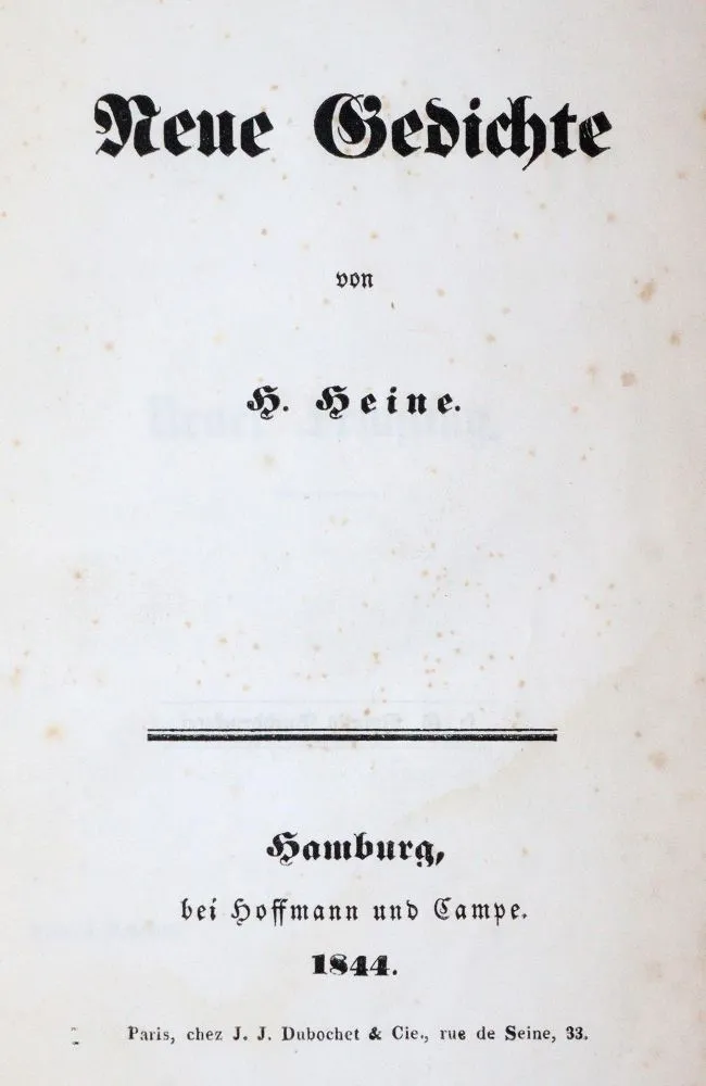 Heine,H. – Neue Gedichte