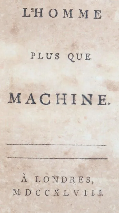 (Luzac,E.). – L'Homme plus que Machine